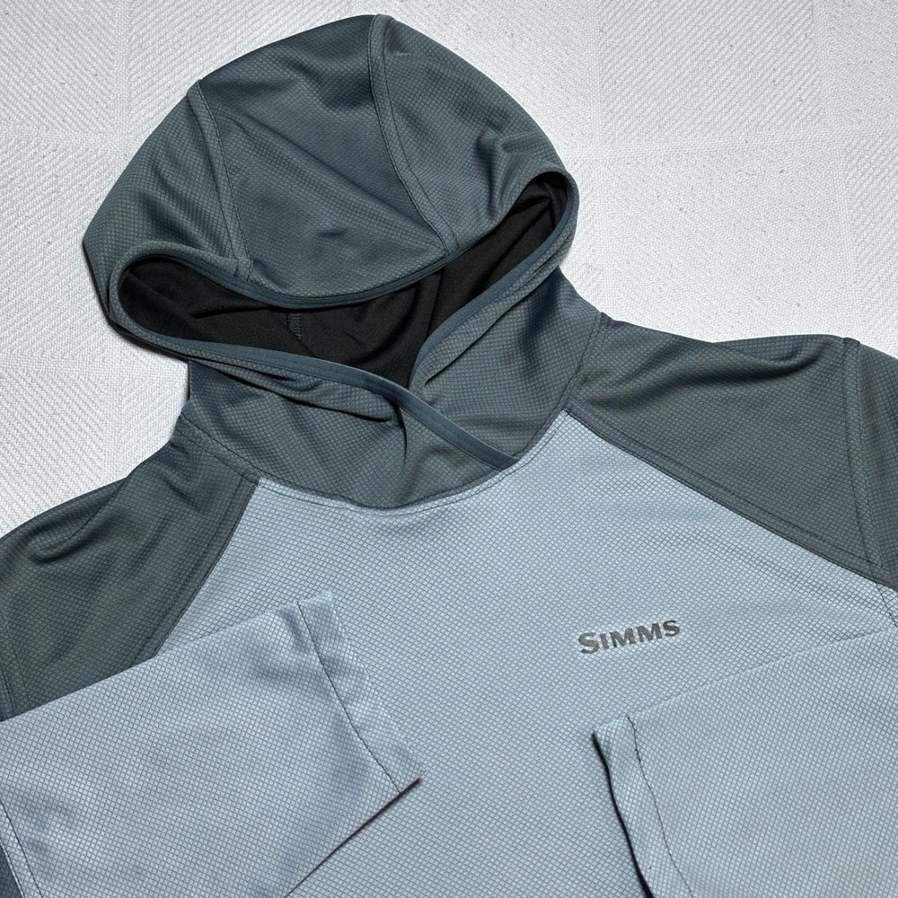 Simms SolarFlex Plus Hoodie Womens Medium Lightweight Wicking UV-Blocking Active